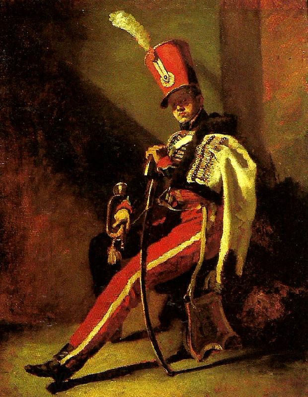 Theodore   Gericault trompette de hussards Germany oil painting art